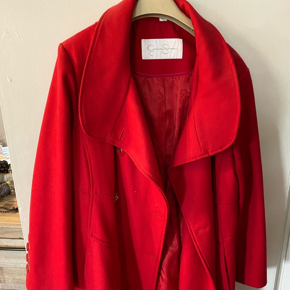 Jessica Simpson Red winter coat